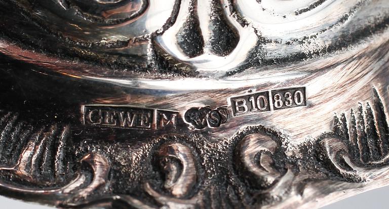 KANDELABER, silver, GEWE, 1976, vikt ca 812 gr.