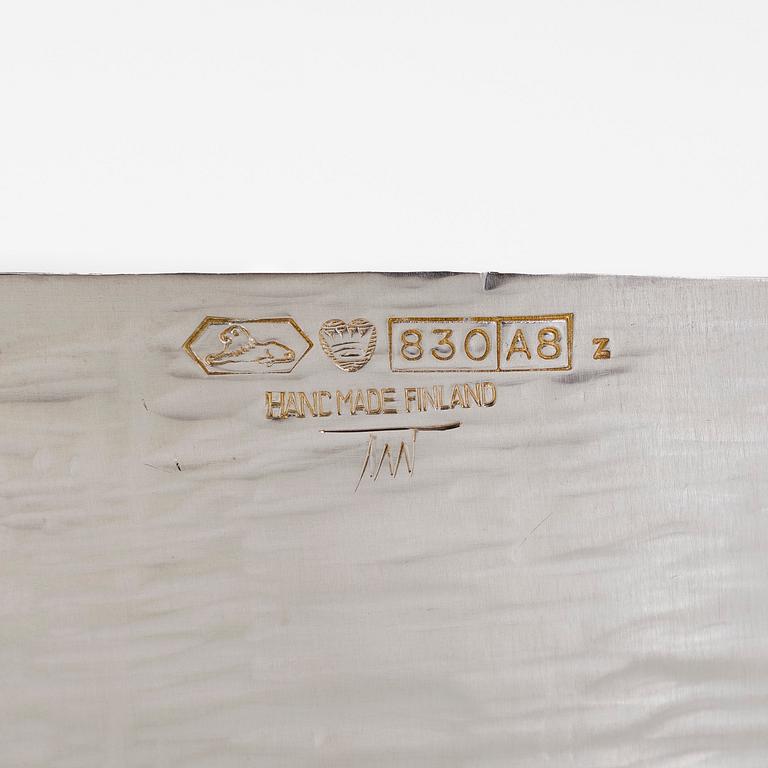 Tapio Wirkkala, skål, silver, TW 243, Kultakeskus, Tavastehus 1978.