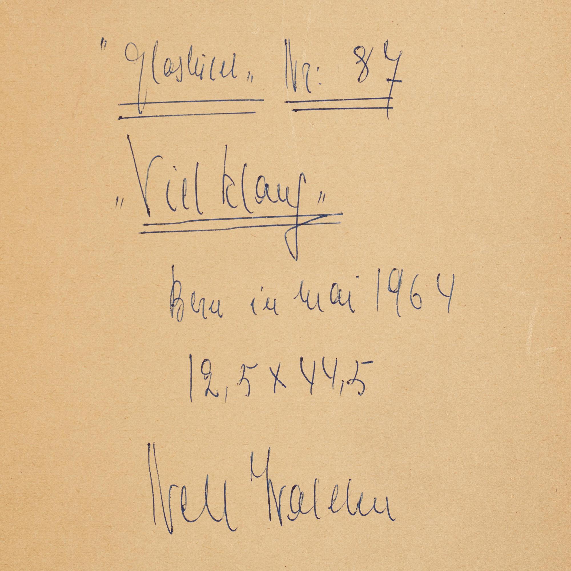 Nell Walden, "Glasbildt nr 87".