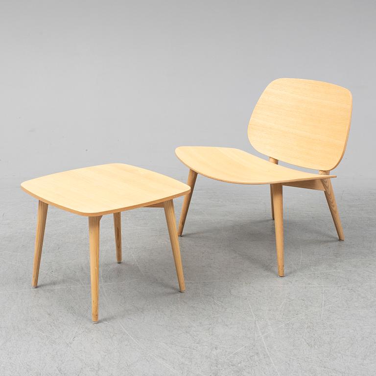 JONAS LINDVALL, stol samt bord, "Papa", Scandiform, 2000-tal.