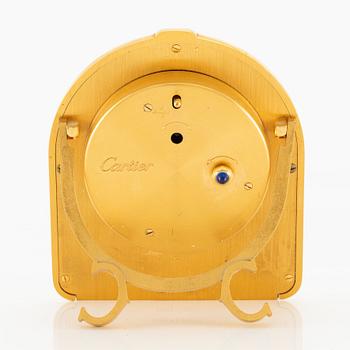 Cartier, Table clock/alarm clock, 75 x 87 mm.