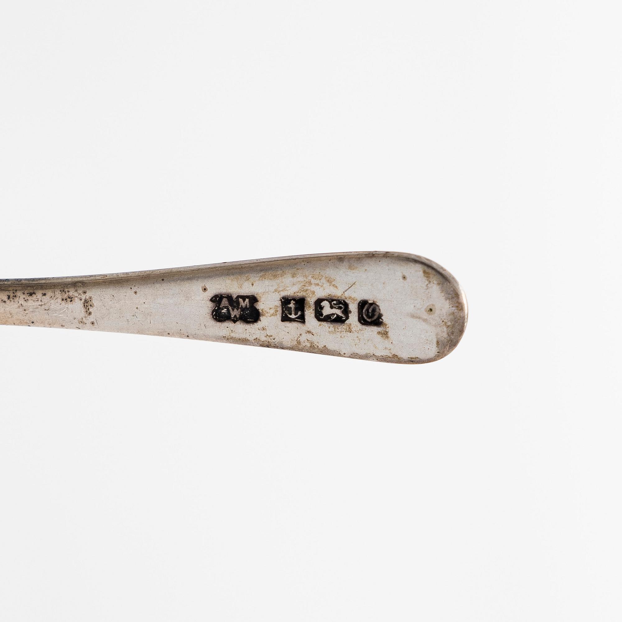 Kryddset i originaletui, 12 delar, England 1898.