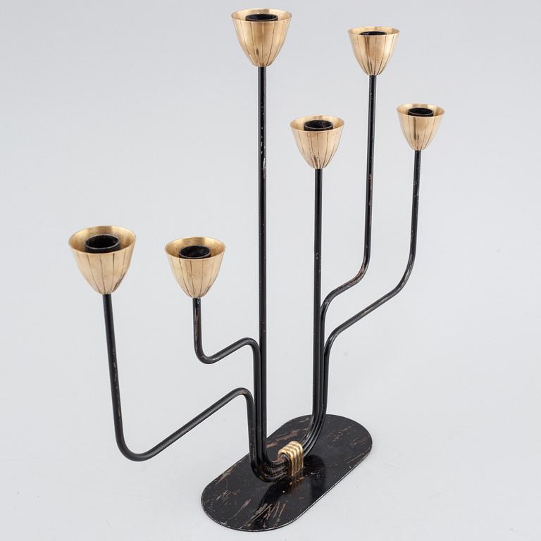 A candelabra by Gunnar Ander for Ystad metall, third quarter of the 20th century.