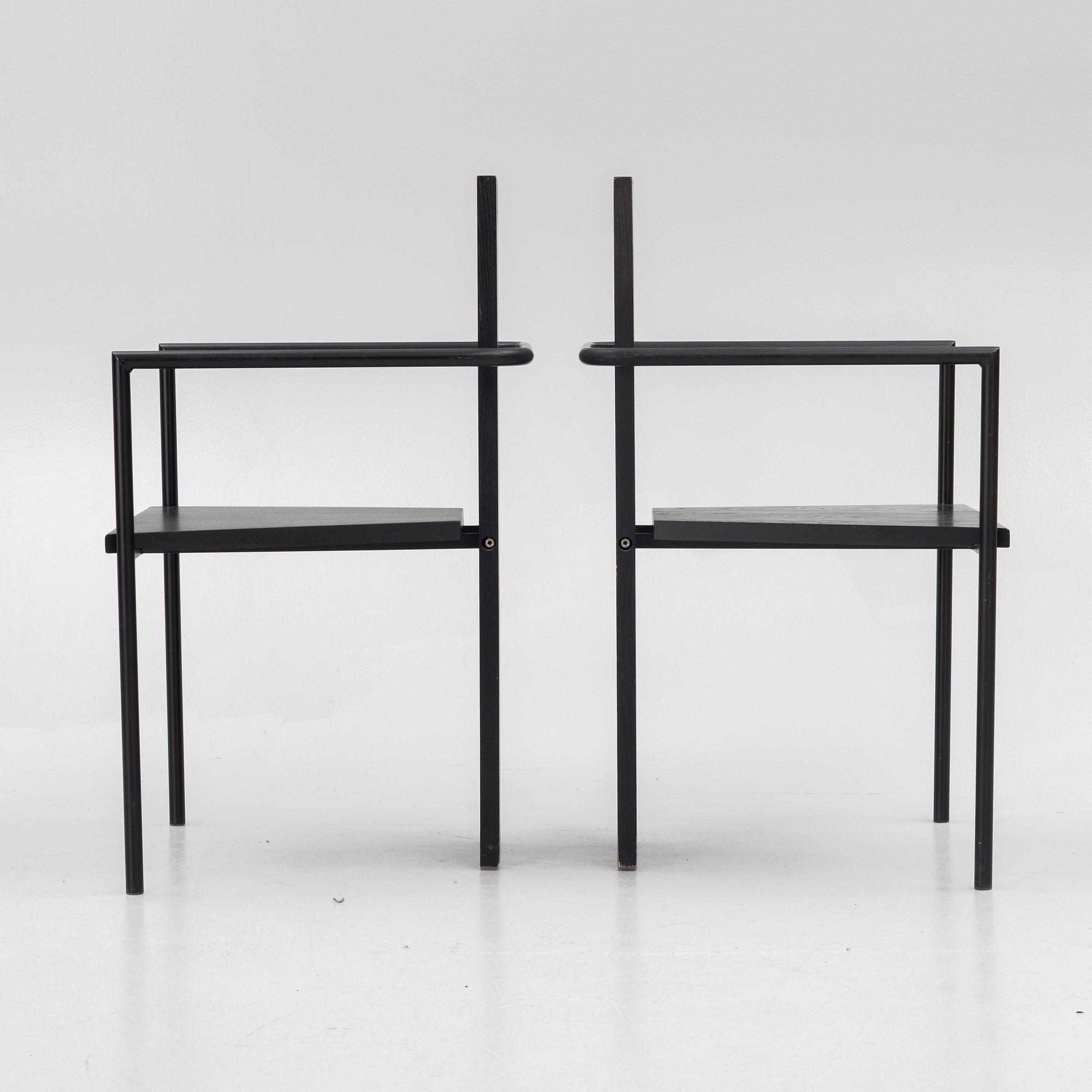 Jonas Bohlin, a pair of "Concrete" armchairs, Källemo, Sweden.