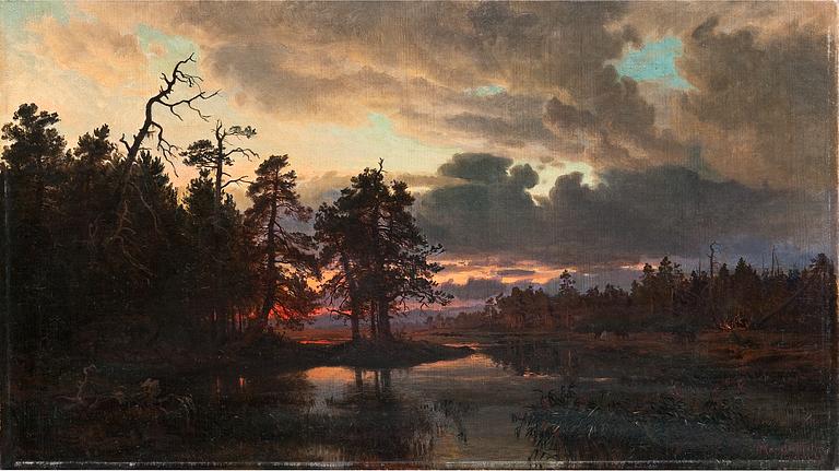 Hjalmar Munsterhjelm, SOLNEDGÅNG.