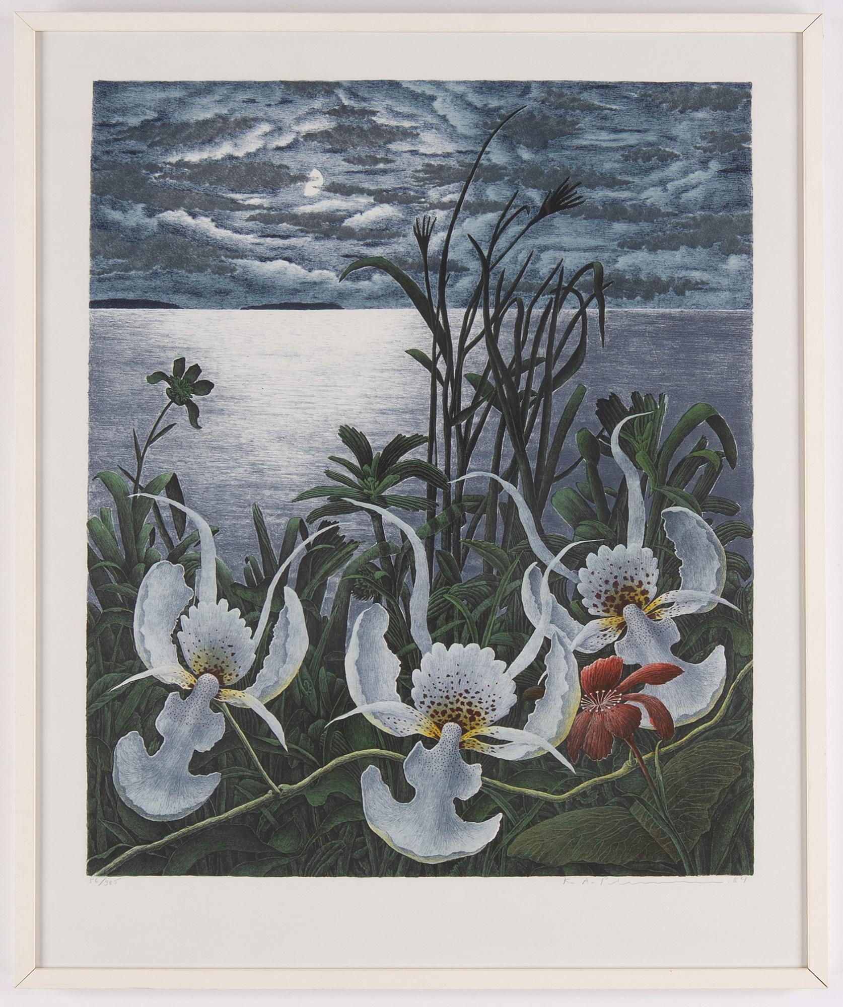 Karl Axel Pehrson, lithograph in colours, 1984, signed 56/385.