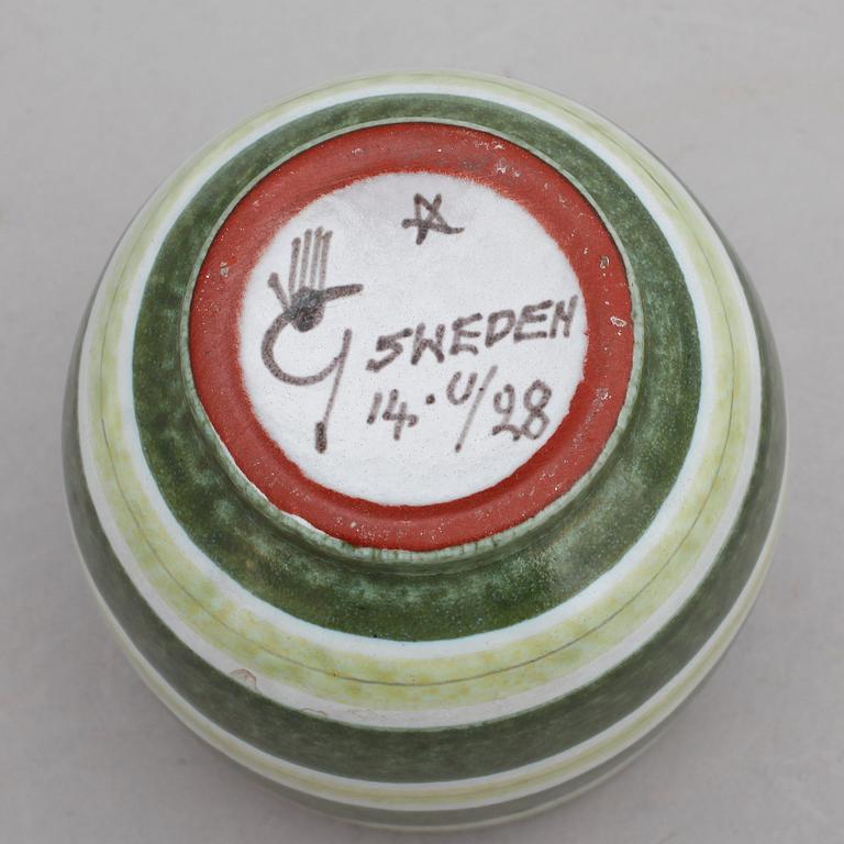 SKÅL, fajans, Stig Lindberg, Gustavsberg.