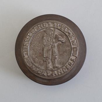 BROR HJORTH, an iron stamp for medals, 1944.