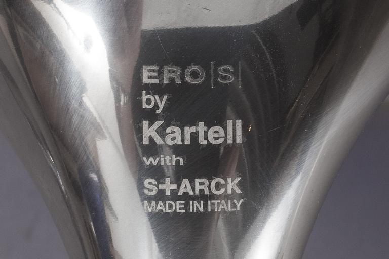 STOLAR, 6 st, "Eros", Philippe Starck för Kartell, märkta.