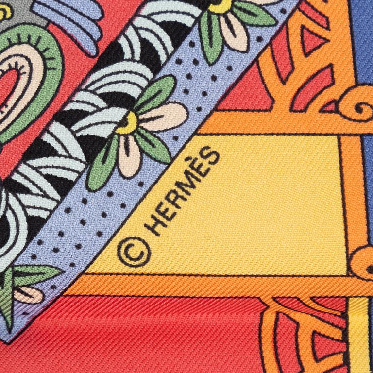 Hermès, scarf, "Astres et Soleils".