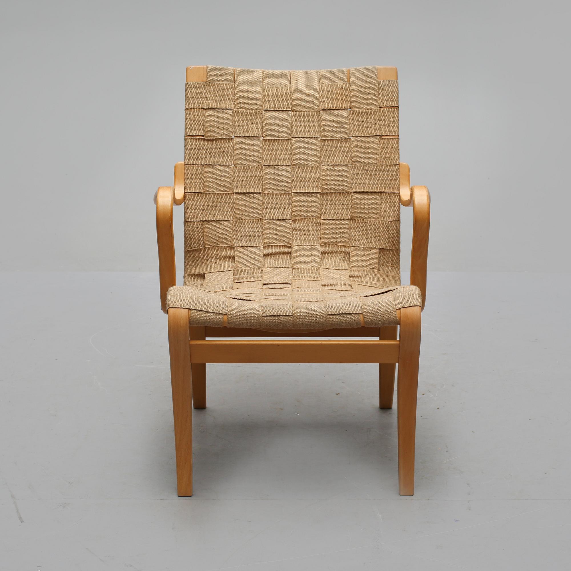 FÅTÖLJ, "Mina", Bruno Mathsson, Mathsson International, Värnamo, 1992.