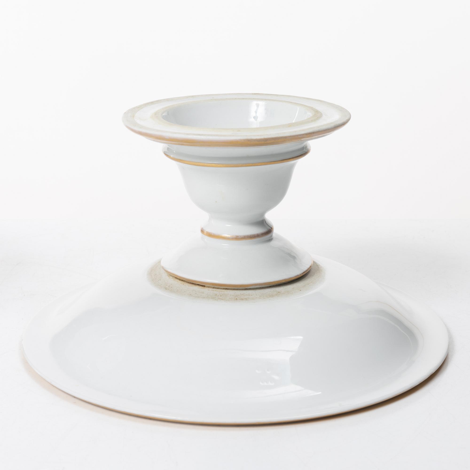 Pair of porcelain footed bowls, Bing & Gröndahl, 19th century.