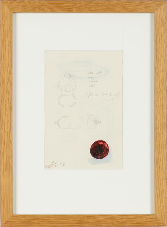Charlotte Gyllenhammar, Mixed Media. Signed and dated -97.