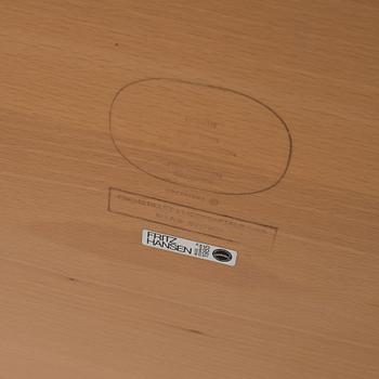 Bruno Mathsson, a 'Superellips' table, Fritz Hansen, Denmark, dated 1985.