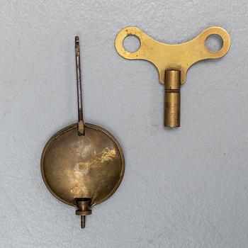 A French wall clock, F. Menant, Chateaubourg, late 19th Century.