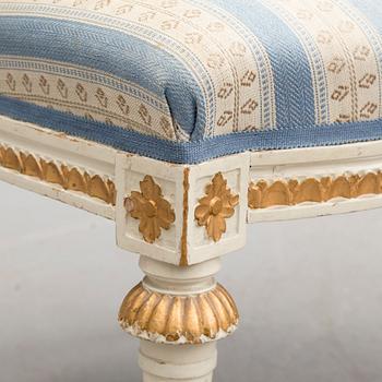 EPHRAIM STÅL, tillskrivna, stolar, 4 stycken, sengustavianska, 1700-talets slut.
