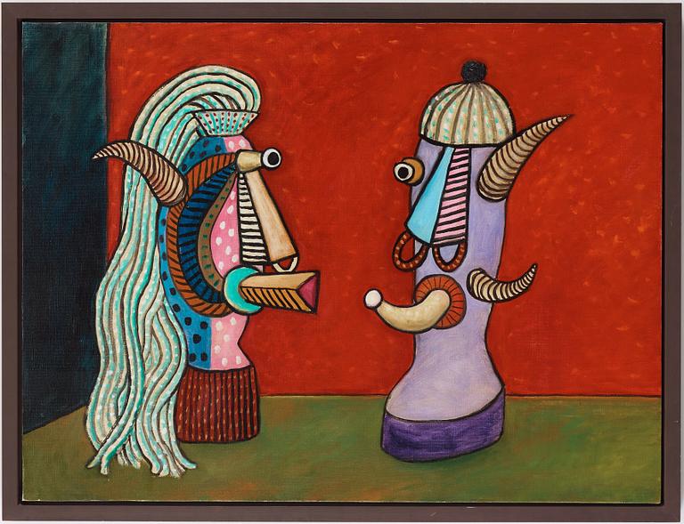 Alan Davie, "Study for a figure mask no 23".