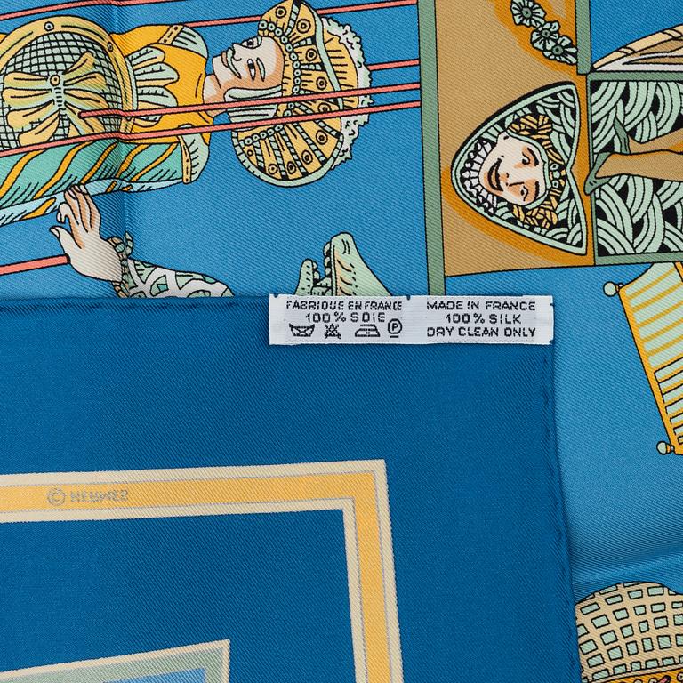 Hermès, scarf, "Le Temps des Marionettes".
