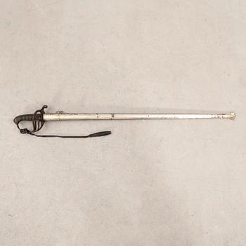 Sabre, French, 1882 for infantry, African model, with scabbard.