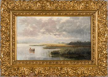 S.FLINT, oil on canvas, signed and dated 1877.