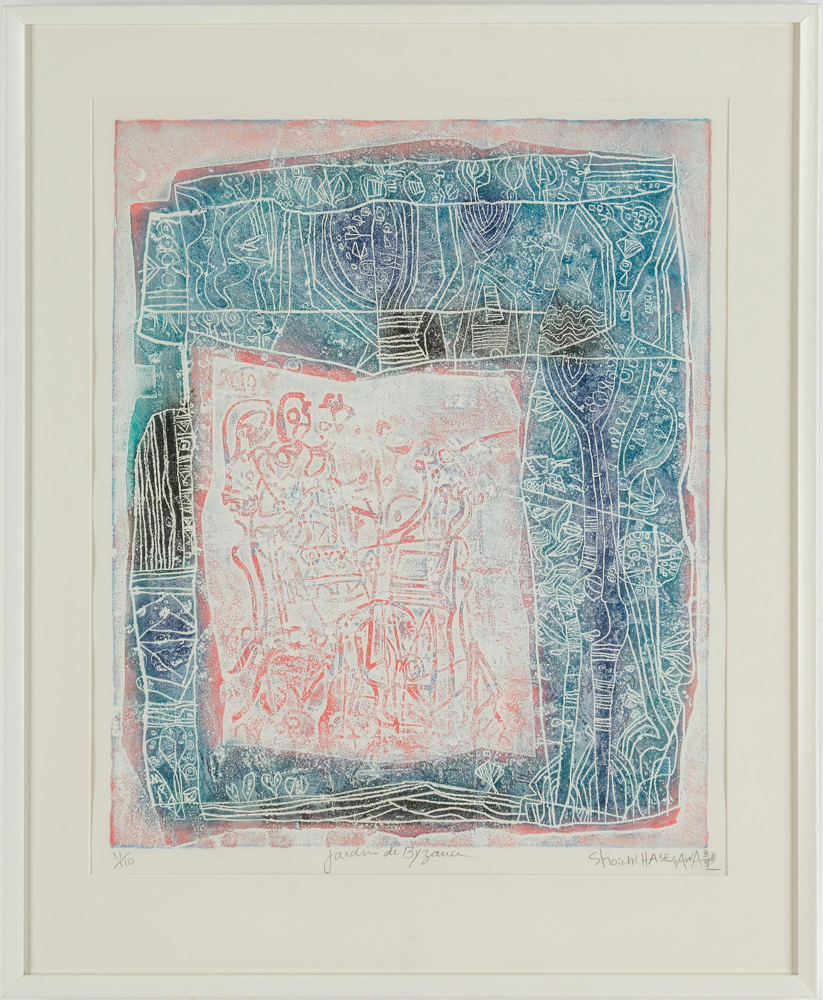 SHOICHI HASEGAWA, färgakvatint, 2 st, signerade Shoichi HASEGAWA och numrerade 65/110 & 31/110 med blyerts.