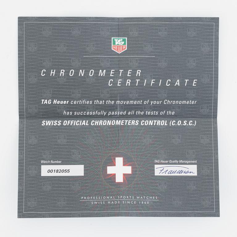 Tag Heuer, Monza, Calibre 36, wristwatch, 38 x 38 (44) mm.