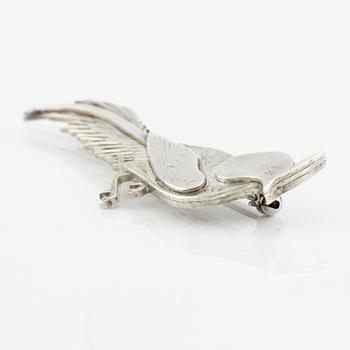 Wiwen Nilsson, a sterling silver brooch in the shape of a pheasant, Lund 1965.