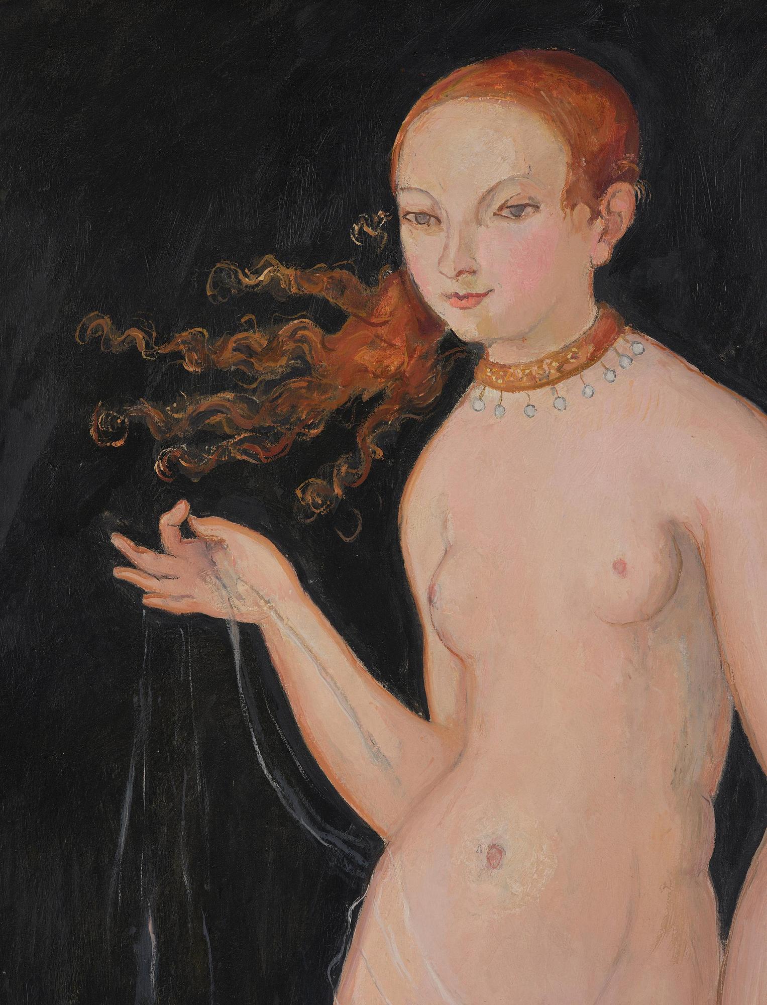 Nils von Dardel, Venus och Amor (Kopia efter Cranach).