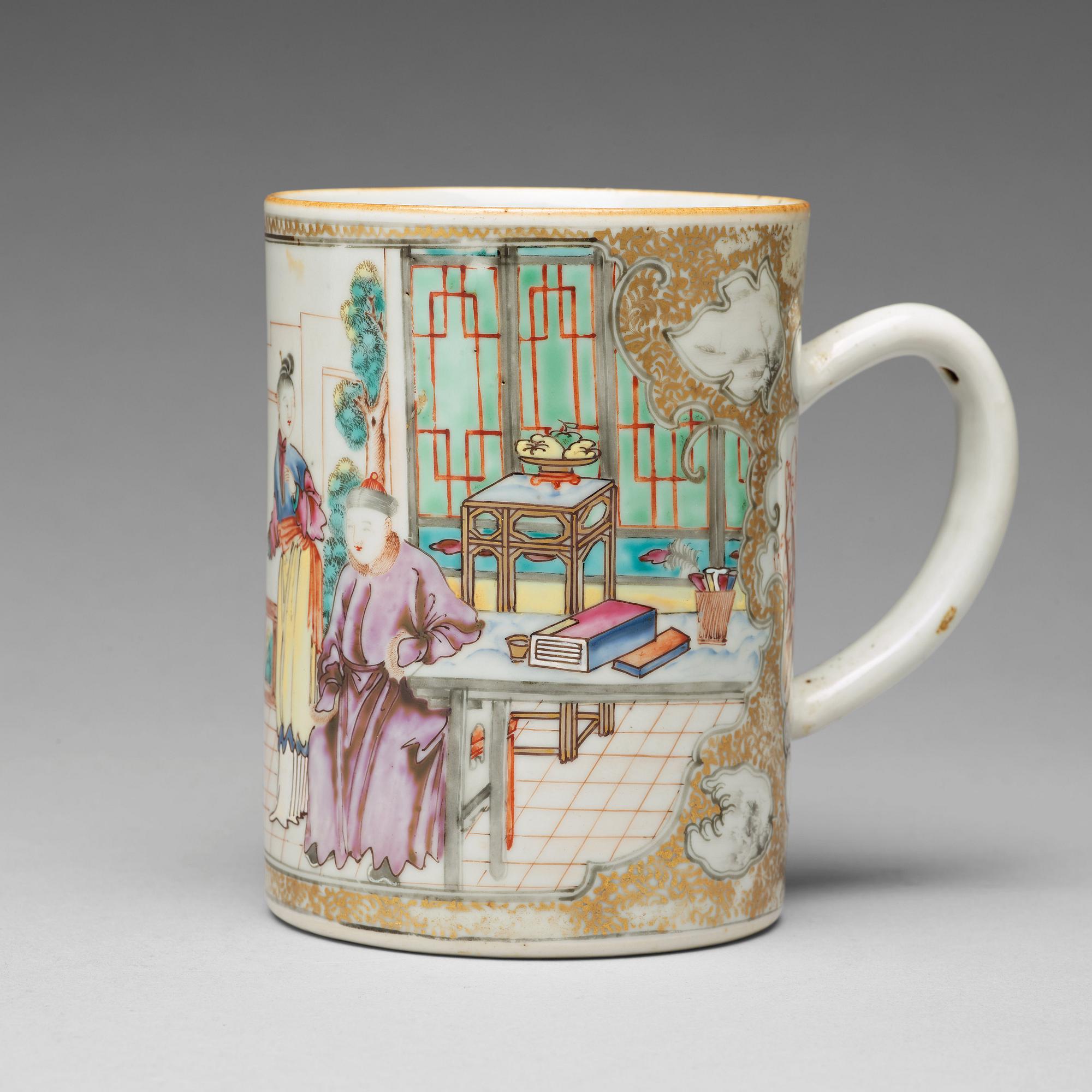 MUGG, kompaniporslin. Qingdynastin, Qianlong (1736-95).