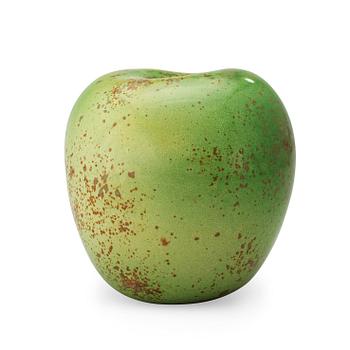 359. A Hans Hedberg faience apple, Biot, France.