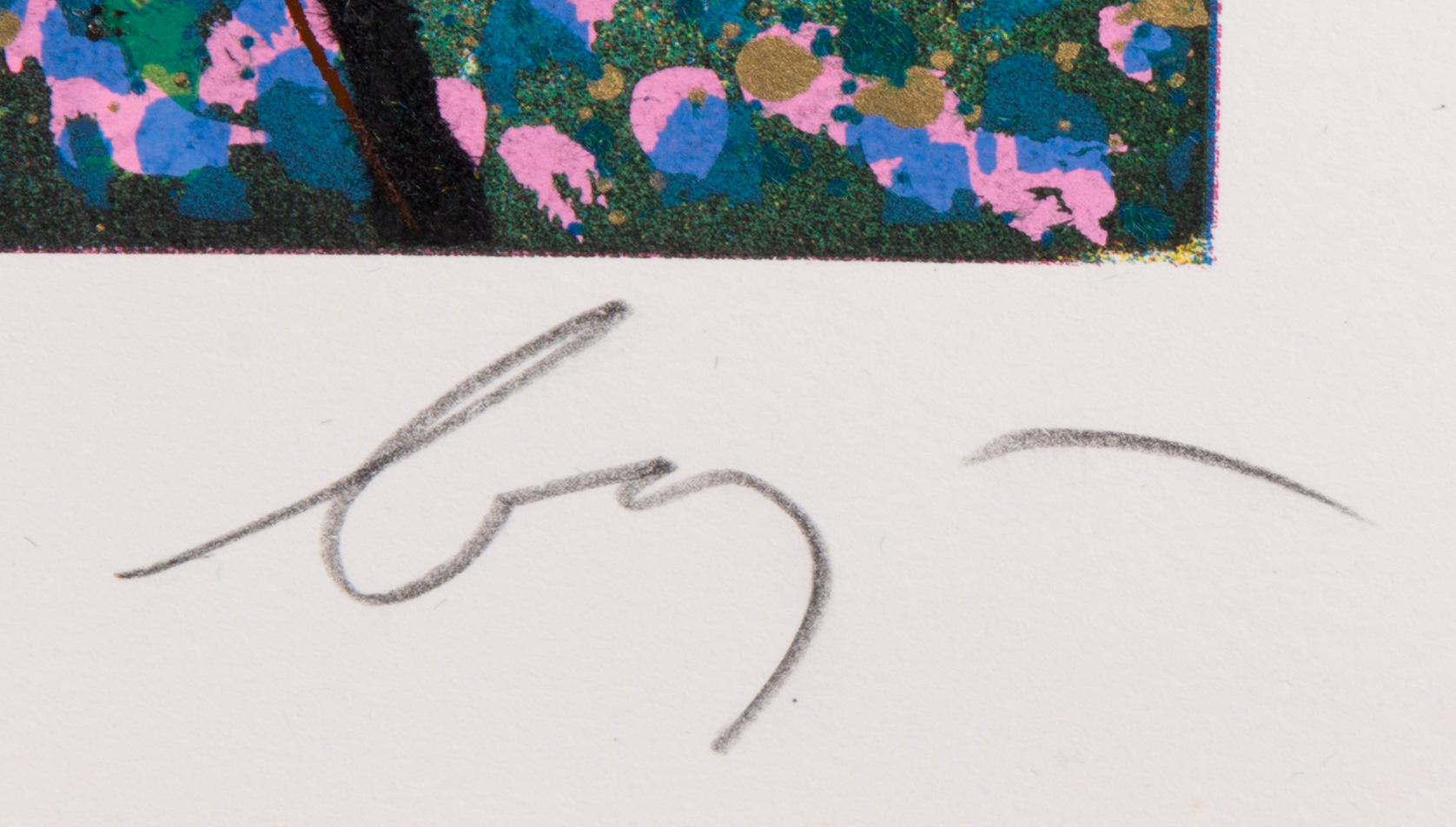 ENRICO BAJ, blandteknik och färgtryck, 5 st, signerade och numrerade.