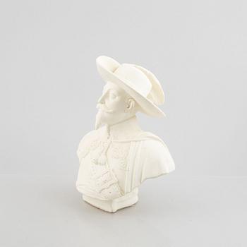 Portrait bust, parian, Rörstrand, circa 1900.
