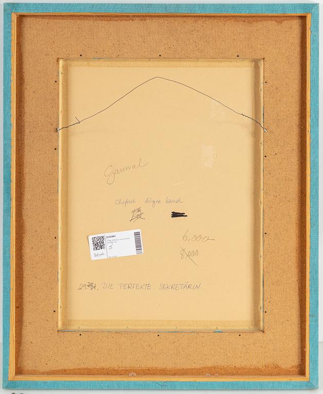 HANS ARNOLD, ink & acrylic, signed.