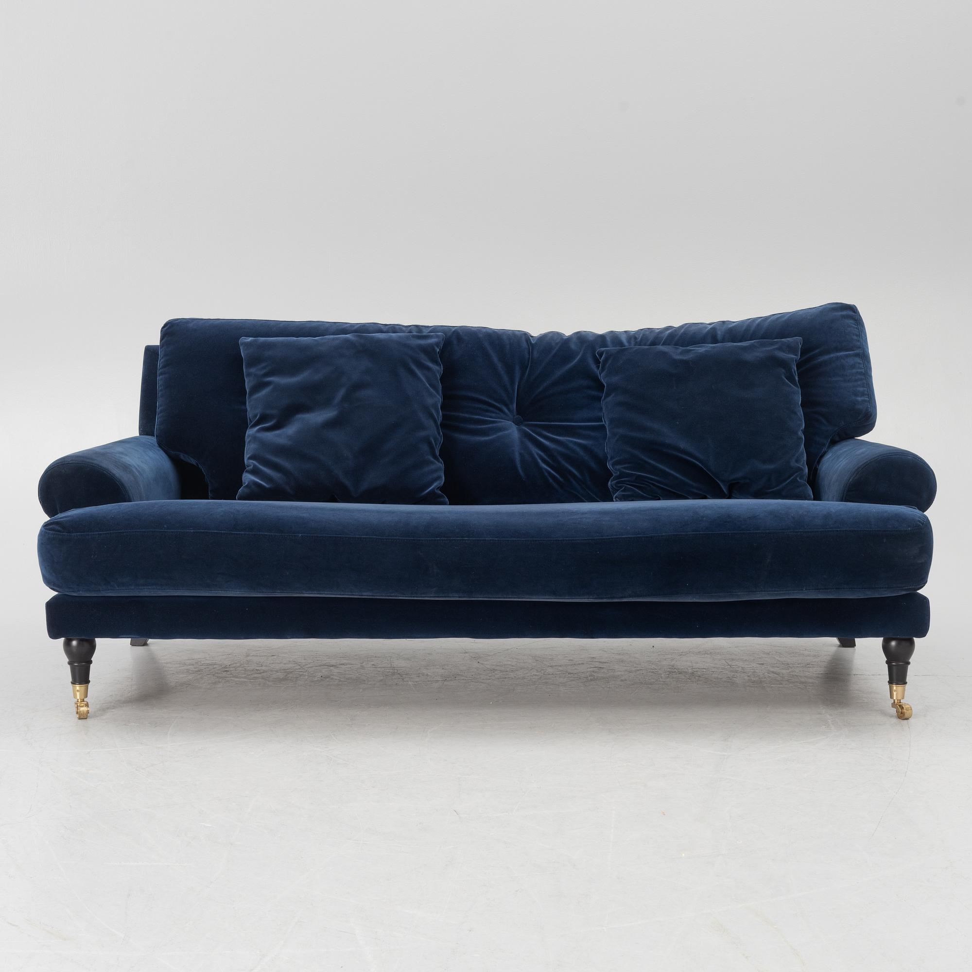 Amelia Widel, a sofa, "Blanca Velvet", MeliMeli, 21st century.