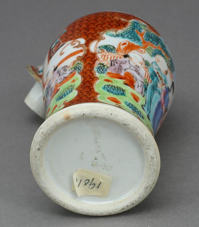 LOCKURNA, porslin, Kina, sent 1800-tal.