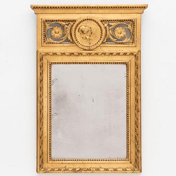 A Swedish Gustavian Giltwood Mirror, Lago Lundén (master in Stockholm 1773-1819).