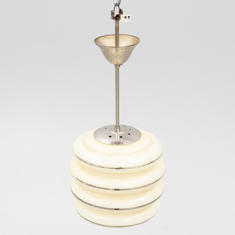 A Scandinavian Modern ceiling lamp, 1930's/40's, Norway.