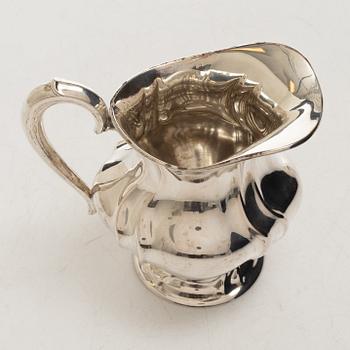 Kaffe- och teservis, 4 delar, silver, rokokostil, Otto Wolter, Schwäbisch Gmünd, Tyskland, 1900-tal.