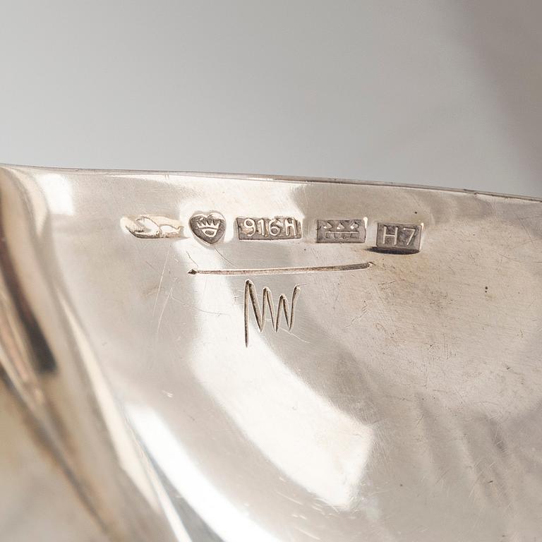 Tapio Wirkkala, Three 'TW 4' silver bowls, Kultakeskus, Hämeenlinna 1959, 1958, and 1961.