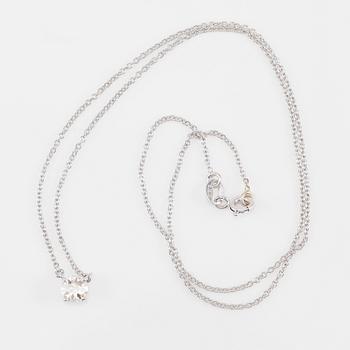 COLLIER, 18K vitguld och diamant ca 0.61 ct.