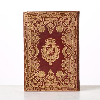 A presentation bookbinding for king Gustavus III 1784 from his Italian and French trip.