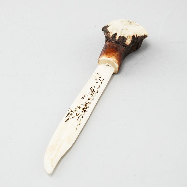 Seven sami objects, i.a letter openers, first half of the 20th century.