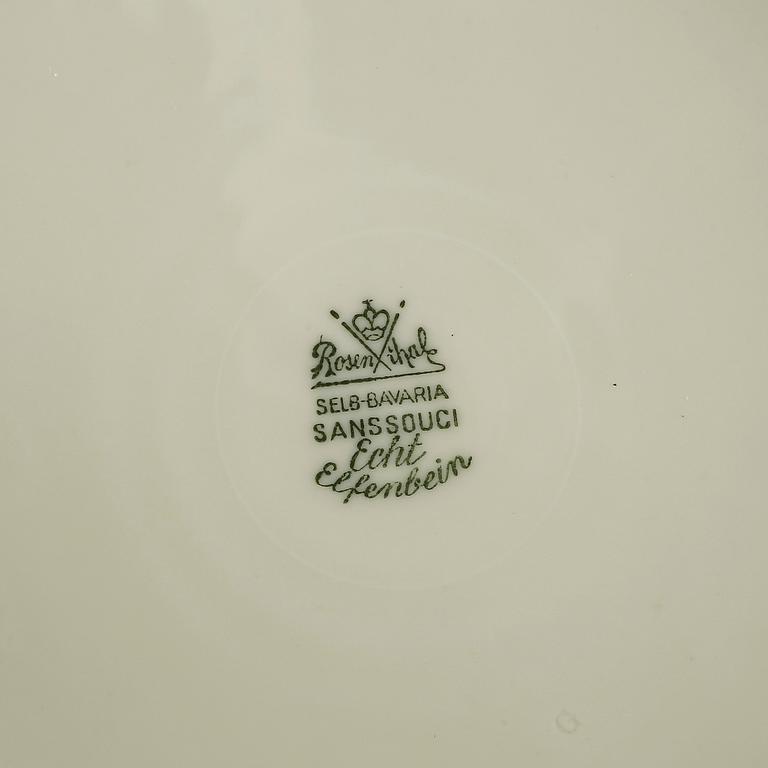 KAFFESERVIS, 64 delar, porslin, Rosenthal, Tyskland, 1900-talets första hälft.