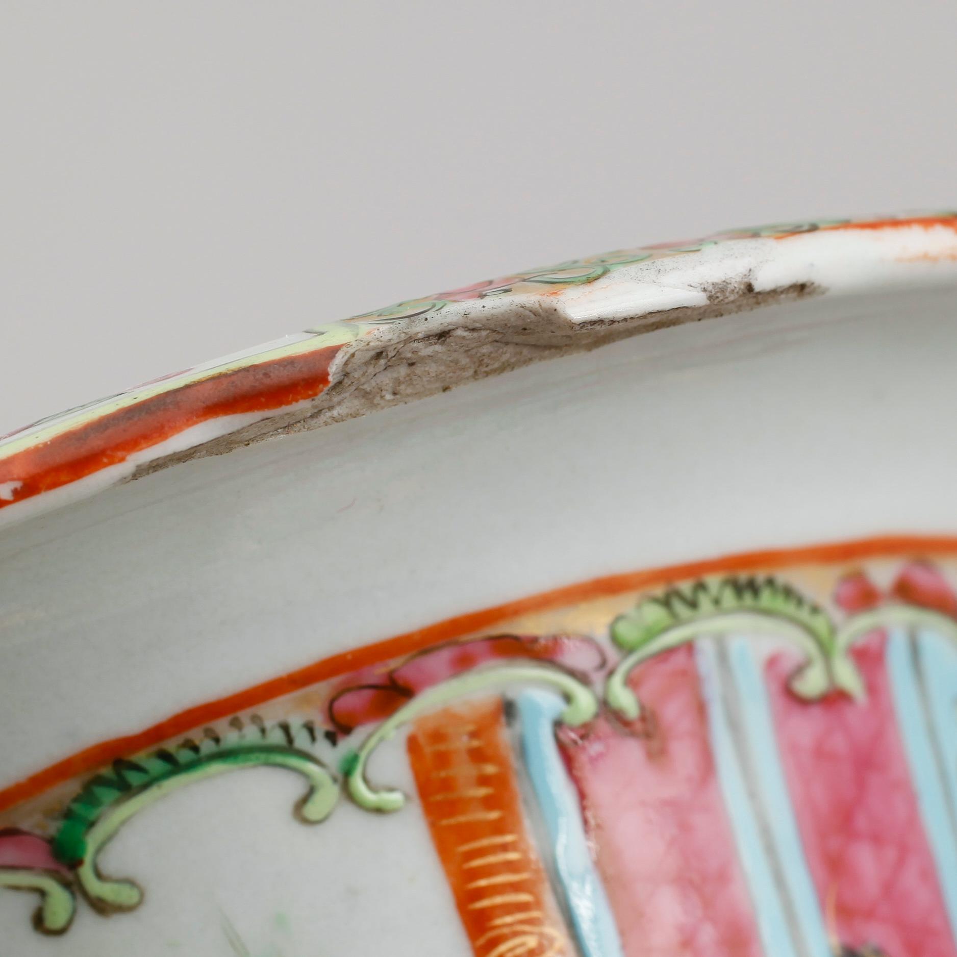 VAS, porslin, Kina, Kanton, 1800-talets mitt.