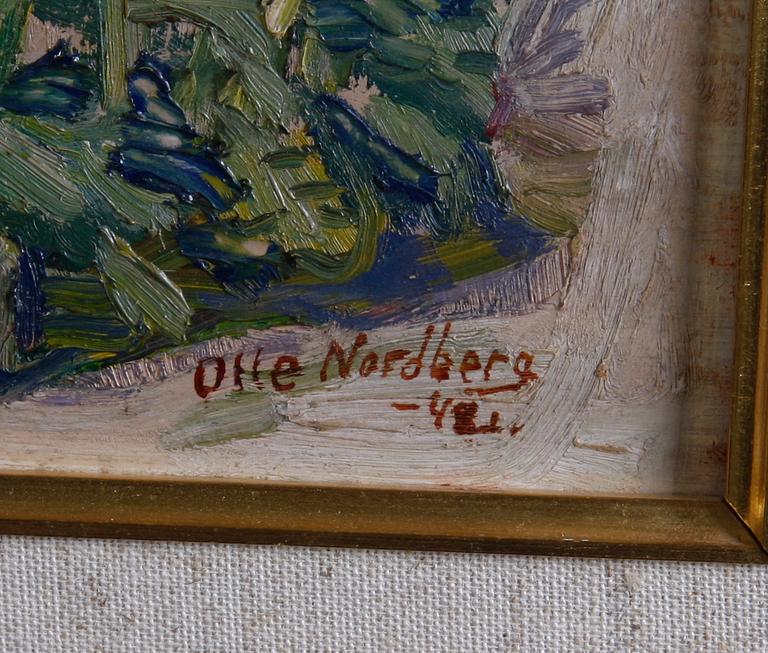 NORDBERG, OLLE, olja på pannå, sign o dat 1948.