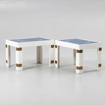 Bra Bohag AB, “Konsul” tables, a pair, 1960s–1970s.