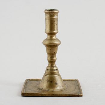 LJUSSTAKE, mässing, 1600-tal.