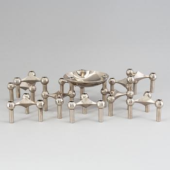 A module candle holder / sculpture by Ceasar Stoffi & Fritz Nagel, BMF, Germany.