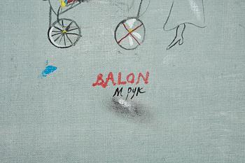 MADELEINE PYK, olja på duk, signerad.