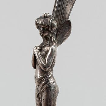A pair of Art Nouveau fairy letter openers, early 20th Century.